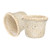 Cabilock 2pcs Woven Trash Can Wicker Trash Can Waste Container Seagrass Wicker Baskets Water Hyacinth Waste Basket Office Garbage Can Mini Desk Trash Basket White Pen Holder Storage Seaweed