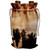3dRose Florene Tropical Sunset - Shadowy Palms - Wine Bag (wbg_7804_1)