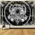 Krelymics Skull Tapestry Black and White Tapestry Aesthetic Tapestries Gothic Skeleton Tapestry Dark Horror Tapestry Wall Hanging for Bedroom(59.1 x 82.7 inches)