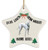 Personalized Name Whippet White 2023 Christmas Tree Ornaments Gifts Dear Santa Define Naughty Star Ceramic Hanging Holiday Decorations