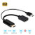 HDMI to DisplayPort Converter Adapter with USB Power,Phizli 4K x 2K HDMI to DP Adaptor for HDMI Equipped Systems,Compliant with VESA Dual-Mode DisplayPort 1.2, HDMI 1.4 and HDCP