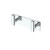 Gatco 1283 Elevate All Modern Décor Hook, Double, Chrome