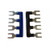 Davitu Electrical Equipments Supplies - 10PCS TB2504 Suyep 4 Positions 25A Wire Connector Pre Insulated Fork Type Barrier Spades Terminal Strip Jumper Block - (Color: Black)