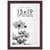 Americanflat 13x19 Picture Frame in Mahogany - Use as 11x17 Picture Frame with Mat or 13x19 Frame Without Mat - Wide Engineered Wood Frame, Shatter Resistant Glass Cover, and Hanging Hardware for Wall