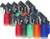 Set of 10 - Windproof Single Jet Flame Torch Cigarette Lighter Refillable (No Butane/Empty)
