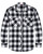 J.VER Men's Buffalo Plaid Shirt Flannel Casual Button Down Long Sleeve Shirts White XL
