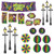Mardi Gras Decor & Street Light Props Party Accessory (1 count) (21/Pkg)