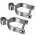 Insaga 304 Stainless Steel Chain Link Fence Gate Frame Female Hinge for Chain Link Fence Post, 2 Pack Post Female Hinges for 5/8'' Pin fit 1-7/8''Outer Diameter Post/Pipe, Bolt/Nut Included