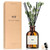 Flower Reed Diffuser Set Eucalyptus & Lavender Scent for Bathroom Accessories Shelf Air Fresheners, Sticks Defusers with 4.0 fl oz Essential Oils & Leaves, House Bedroom Office Decor & Gifts