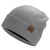 LiuSuper XXL Oversized Beanie Hat for Big Heads, 100% Wool Hat, Extra Large Fleece Lined Warm Winter Cap for Men and Women Light Grey