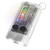 Hisim Mini Powerful Keychain Bright 1000 Lumens EDC Flashlight with 14 Lighting Modes, 365NM UV Light COB Side Light IPX4 Pocket Tail Magnet Buzzer Alarm Rechargeable Flashlight White