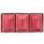 Le Cadeaux Antiqua 4 Piece Dip or Appetizer Set, Red