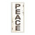 Stupell Industries Peace Holiday Christmas Wood Texture Word Design Wall Plaque, 7 x 17, Multi-Color