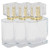 Yinhing Glass Refillable Perfume Bottle, 50ml Refillable Perfume Bottle, Transparent Glass Spray Liquid Empty Atomizer Container (Gold)