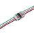 Low Voltage Wire Connectors, Brightfour 24 Pack Wire Splice Connectors, 2 Way 3 Pins Solderless Automotive Wire Connectors, Reliable Connection Small Wire Connectors, Fits 20-24 AWG