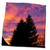 3dRose Some Pine Trees in Silhouette with a Vivid Sunset Behind Them - Towels (twl-273438-3)