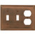 Amertac 84TTDAC Steps Wallplate, 2 Toggle/1 Duplex, Antique Copper