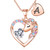 IEFIRCH Unicorn Necklace for Girls, Rose Gold Necklace Jewelry for Girls | Heart Necklace | Unicorn Necklaces for Girls | Unicorns Gifts for Girls | Birthday Gifts for Girls Toys for Girls