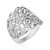AeraVida Clustered Spirals and Swirls Front Sterling Silver Ring (6)
