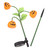 Hemobllo Solar Pumpkin Lantern Solar Spike Lantern Halloween Lights Plug in Pathway Lights Garden Pathway Lights Exterior Solar Lights Solar Pumpkin Light Outdoor Floor Lamp Plastic