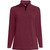 Lands' End Womens Quarter Zip Fleece Pullover Rich Burgundy Regular Medium