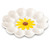 Ceramic Deviled Egg Platter Sunflower Deviled Egg Tray Deviled Egg Plate White Devil Egg Tray for Party Deviled Egg Container