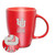 Rico Industries NCAA Utah Utes Sunburst 18oz Laser Engraved Ceramic Lustre Mug