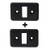 C4 Corvette Seat Back Release Button Bezel Plate Cover Dual Kit Fits: 94 through 96 Corvettes