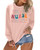 FASHGL Women Nurse Sweatshirt Registered Nurse Pullover Shirts Nurse Life Letter Print Shirt Nursing School Long Sleeve Tees Pink FASHGL Women Nurse Sweatshirt Registered Nurse Pullover Shirts Nurse Life Letter Print Shirt Nursing School Long Sleeve Tees Pink