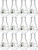 12PK Erlenmeyer Flasks, 25mL - Borosilicate Glass - Narrow Neck Flasks, Conical Flasks, Glass Flasks - Eisco Labs
