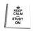 3dRose db_157775_1 Keep Calm and Study On-Carry on Studying-College School or University Student Funny Humor Gifts-Drawing Book, 8 by 8-Inch
