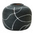Creative Co-Op Hand-Painted Terra-Cotta, Black & White Vase