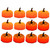 BESTOYARD 12pcs Pumpkin Candle Light Halloween Ornaments Halloween Decorations LED Pumpkin Lights Pumpkin Candle Lamps Outdoor Decoration Autumn Decor LED tealights LED Halloween Candles 3D