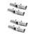 BESTOYARD 4 Sets Closet Rod Bracket Combined Pipe End Socket Repisas Jackbox Stainless Steel Closet Rod Connectors Closet Pole Fittings Bay Window Flower Stand 201 Stainless Steel