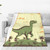 Dinosaur Print Throw Blanket Lightweight Soft Flannel Blankets Luxury Warm Fleece Blanket for Bed Couch Sofa 40"x30"