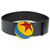 Buckle-Down Men's Disney Glitter Enamel Cast Black, Vegan Leather Belt, Pixar Luxo Ball, Small (29.5-39 INCHES)