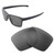 Walleva Replacement Lenses for Oakley Sliver XL Sunglasses - Multiple Options Available (Black - Polarized)
