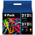 212XL Ink Cartridges [Upgrade Firmware] Remanufactured Replacement for Epson 212XL 212 XL Ink Cartridge T212XL for Expression XP-4105 XP-4100 Workforce WF-2850 WF-2830 Printer(4Pack)