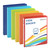 SUQJOY 0.5-inch 3-Ring Binder, 1/2 Inch Round Ring Binder with 2 Inside Pockets, Clear View Cover Binder Holds 8.5'' x 11''Paper for Office/Home/Back to School, 6 Pack (Assorted 6 Colors)