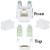 ACL Phone/Data Jack, RJ11/RJ12 Female to 110 Type Punch Down Keystone Insert, White, 2 Pack
