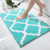 OLANLY Bathroom Rugs, Soft and Absorbent Microfiber Bath Rugs, Non-Slip Shaggy Shower Carpet, Machine Wash Dry, Bath Mats for Bathroom Floor, Tub and Shower, 30x20, Turquoise