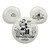Bioworld Disney 100 Steamboat Willie Artwork Mickey Mouse Shaped 12" White Tray Plate