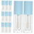 Beavorty 14 pcs clear lip gloss lipgloss plastic containers empty lip gloss tubes with wand lip gloss containers with wand refillable lip balm container lip balm tubes cover filling abs