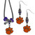 NCAA Siskiyou Sports Womens Clemson Tigers Euro Bead Earrings and Necklace Set One Size Team Color