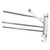 4 bar Towel Rack Towel bar for Bathroom Wall Towel Bathroom Towel bar Towel Shelf Swivel Towel Rack Towels Rack for Bathroom Wall No Punching Folding arm to Rotate Stainless Steel