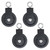 Patioer 4 Pack Cable Pulley 3.54 in/90 mm Silent Nylon Gym Cable Pulley Wheel, 360 Degree Rotation Traction Wheel DIY Attachment for LAT Lift Pulley System, Lifting Blocks, Home Gym Equipment