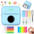 HUIJUTCHEN Mini Pocket Printer, Bluetooth Mini Printer, Thermal Sticker Printer, Wireless Inkless Printer Mini for for Journal, Memo, Photo, Study, Compatiable for iOS & Android