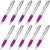 DISCOUNT PROMOS Ballpoint Pens With Rubber Grip, 10 pack, Purple Ink Writing Pens in Bulk, Purple