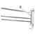 SHOWERORO Towel Rack Swivel Towel Holder Swivel Towel Hook Wall Towel Bathroom Towel Bar Folding Arm Swivel Hanger Towel Shelf Stainless Steel to Rotate Double Towel Bar Wall Hanging