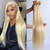 613 Blonde Bundles Human Hair Straight Hair One Bundle Human Hair 12A Grade Unprocessed Brazilian Virgin Human Hair 613 Human Hair Weave Extensions For Women 50g 14 Inch